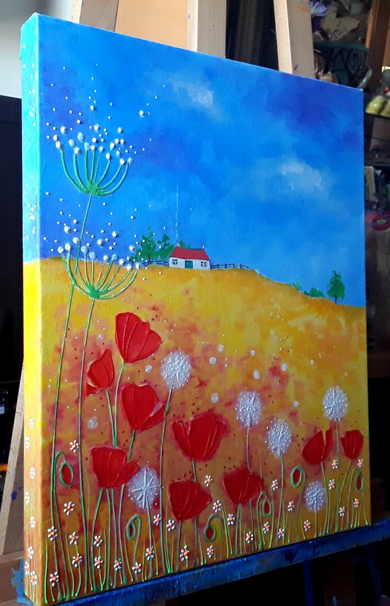 Original Impressionism Landscape Painting by Angie Livingstone