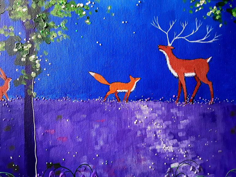 Original Impressionism Animal Painting by Angie Livingstone