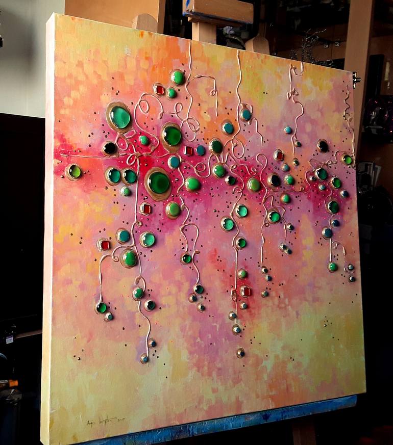 Original Abstract Painting by Angie Livingstone