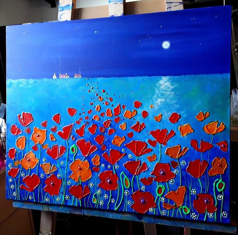Original Illustration Landscape Painting by Angie Livingstone