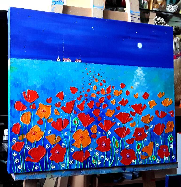 Original Illustration Landscape Painting by Angie Livingstone