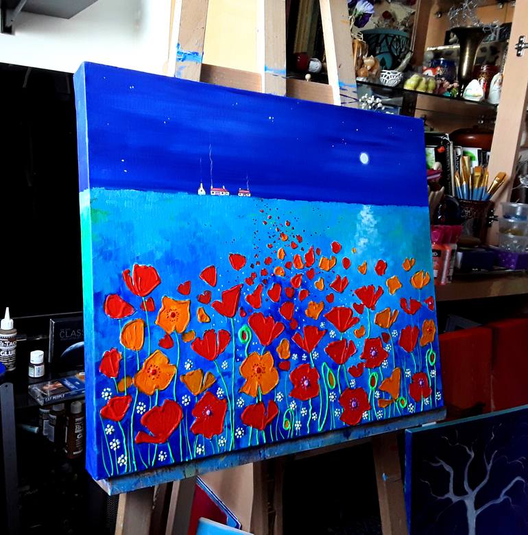 Original Illustration Landscape Painting by Angie Livingstone