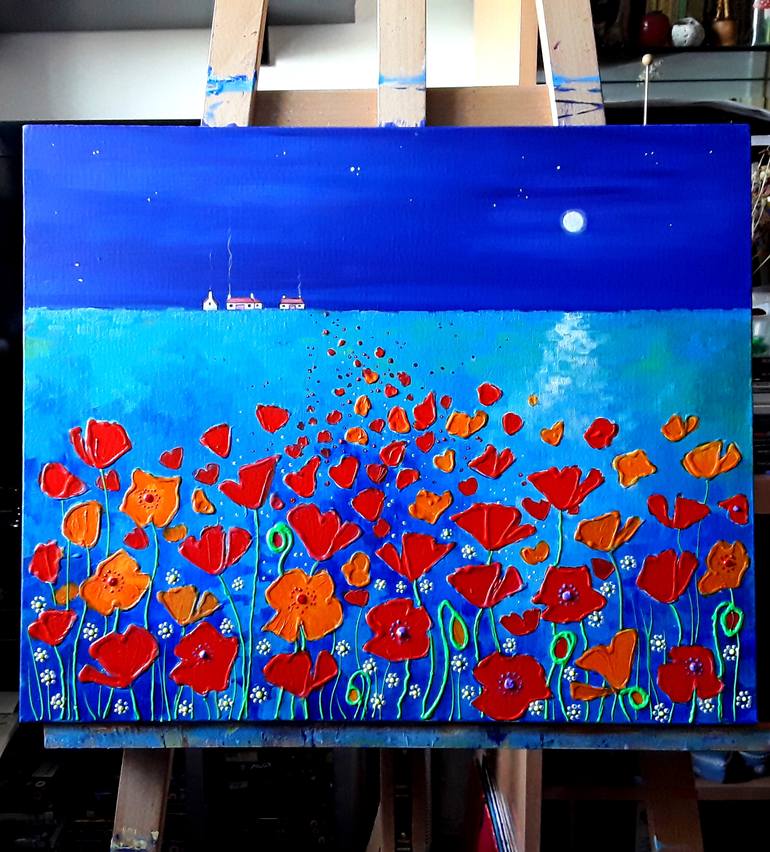 Original Illustration Landscape Painting by Angie Livingstone