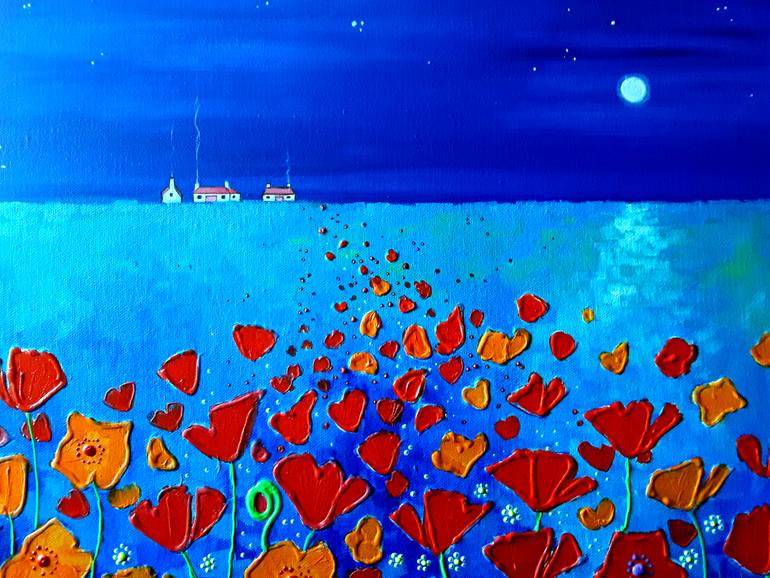 Original Illustration Landscape Painting by Angie Livingstone