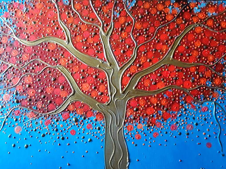 Original Tree Painting by Angie Livingstone