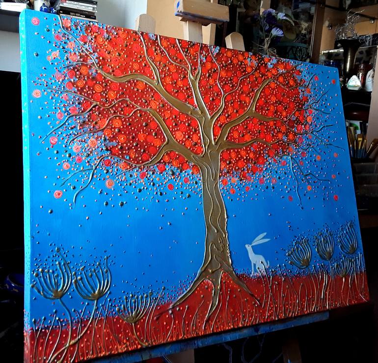 Original Tree Painting by Angie Livingstone