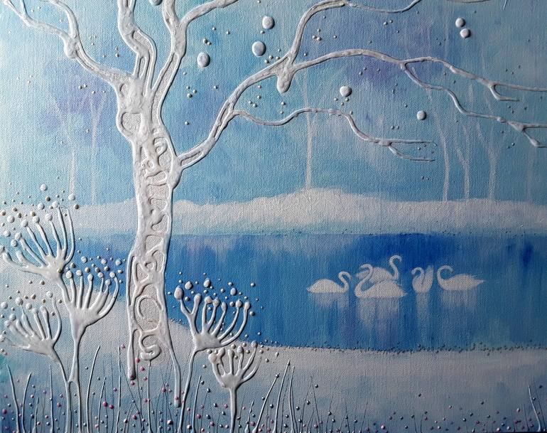 Original Fine Art Seasons Painting by Angie Livingstone