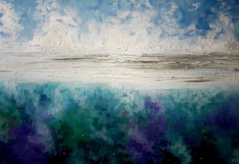 Original Abstract Seascape Painting by Angie Livingstone