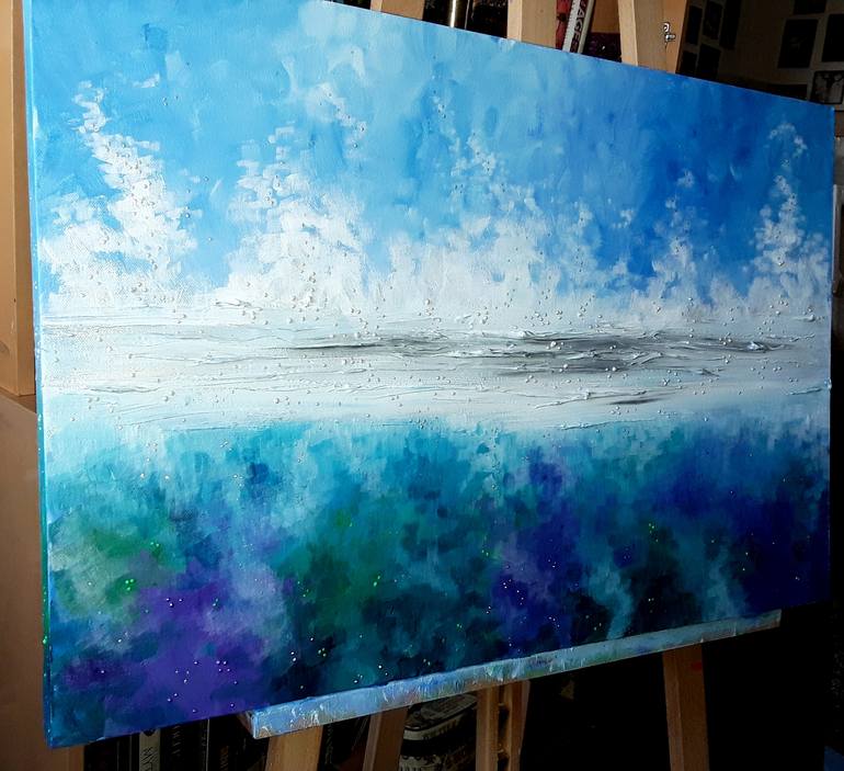 Original Abstract Seascape Painting by Angie Livingstone