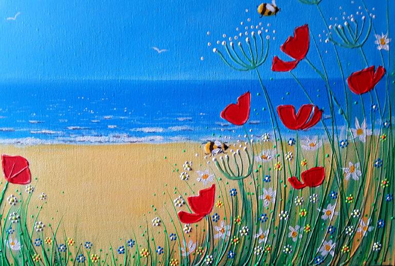 Original Floral Painting by Angie Livingstone