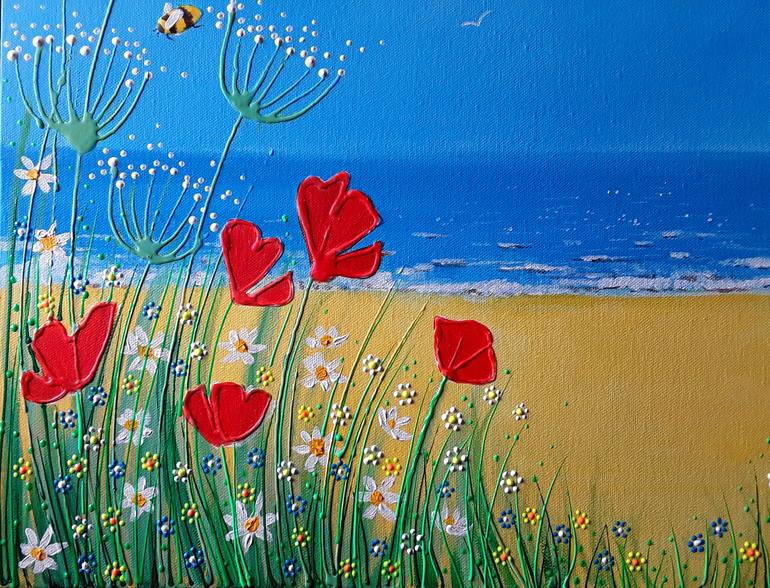 Original Fine Art Floral Painting by Angie Livingstone