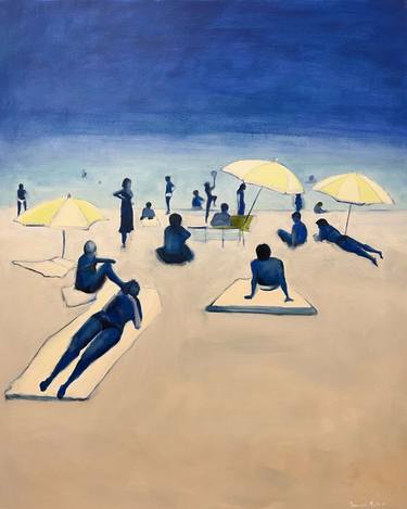 Print of Beach Paintings by Romuald Musiolik