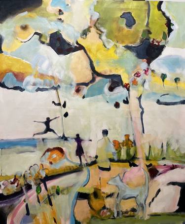 Original Abstract Expressionism Abstract Painting by Romuald Musiolik