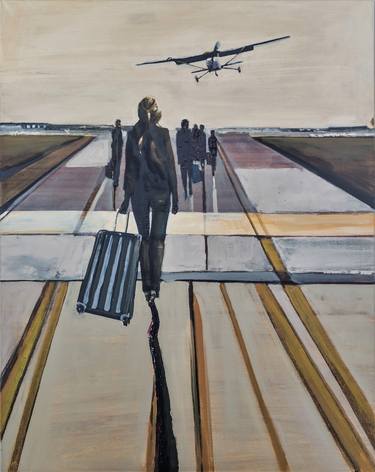 Print of Aeroplane Paintings by Romuald Musiolik