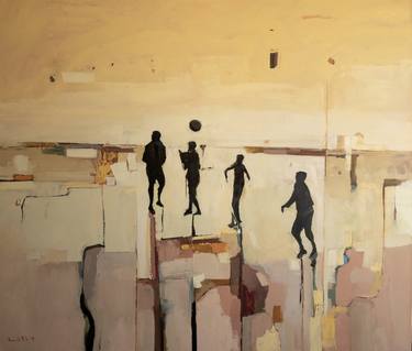 Original Abstract Expressionism Sport Paintings by Romuald Musiolik