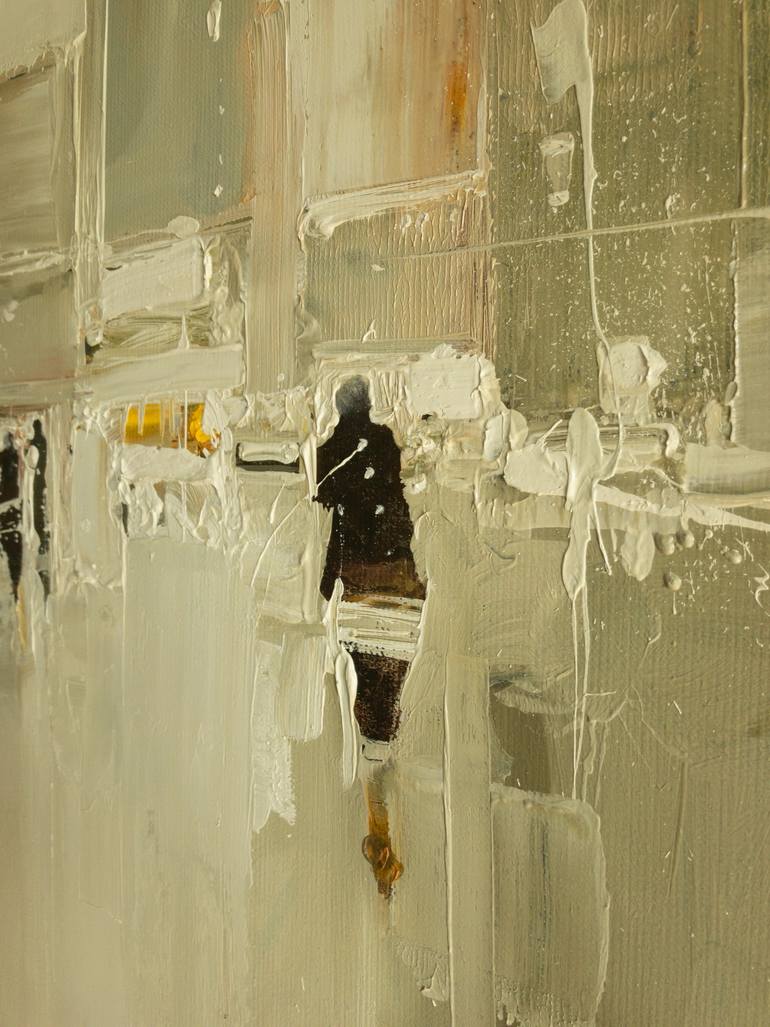 Original Abstract Expressionism Cities Painting by Romuald Musiolik