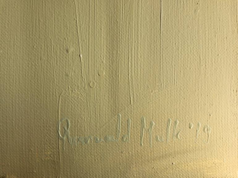 Original Abstract Expressionism Cities Painting by Romuald Musiolik