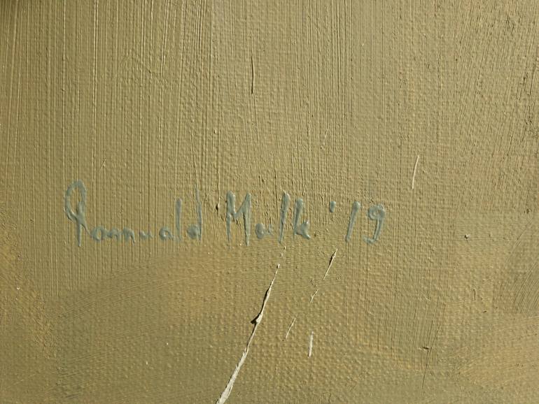 Original Abstract Expressionism Cities Painting by Romuald Musiolik