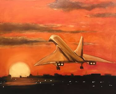 Print of Aeroplane Paintings by Romuald Musiolik