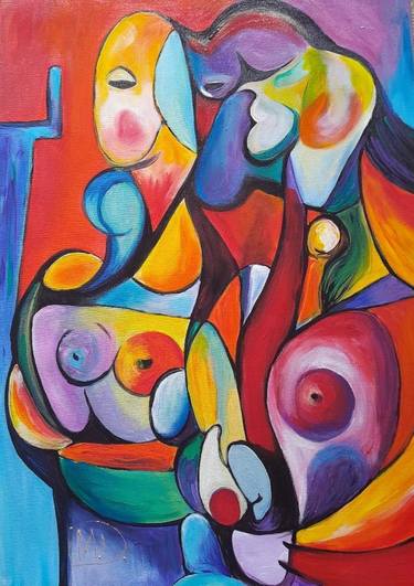 Original Abstract Painting by Denis Mihai
