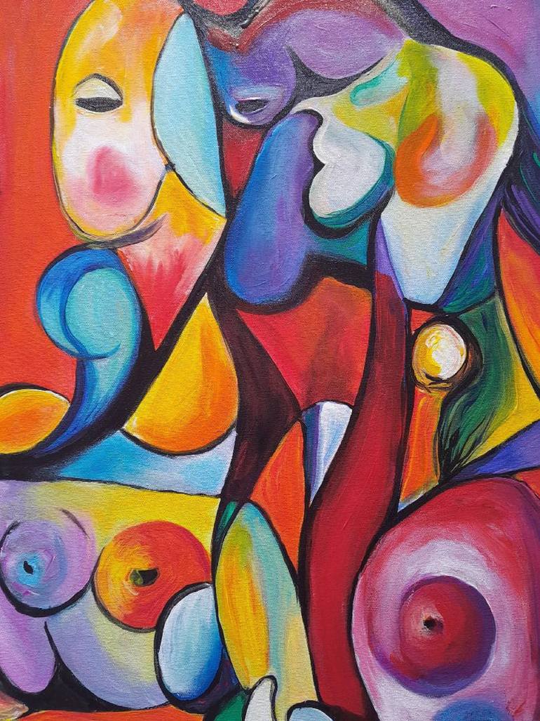 Original Abstract Painting by Denis Mihai