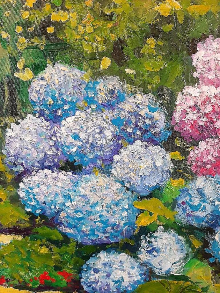 Original Impressionism Botanic Painting by Denis Mihai