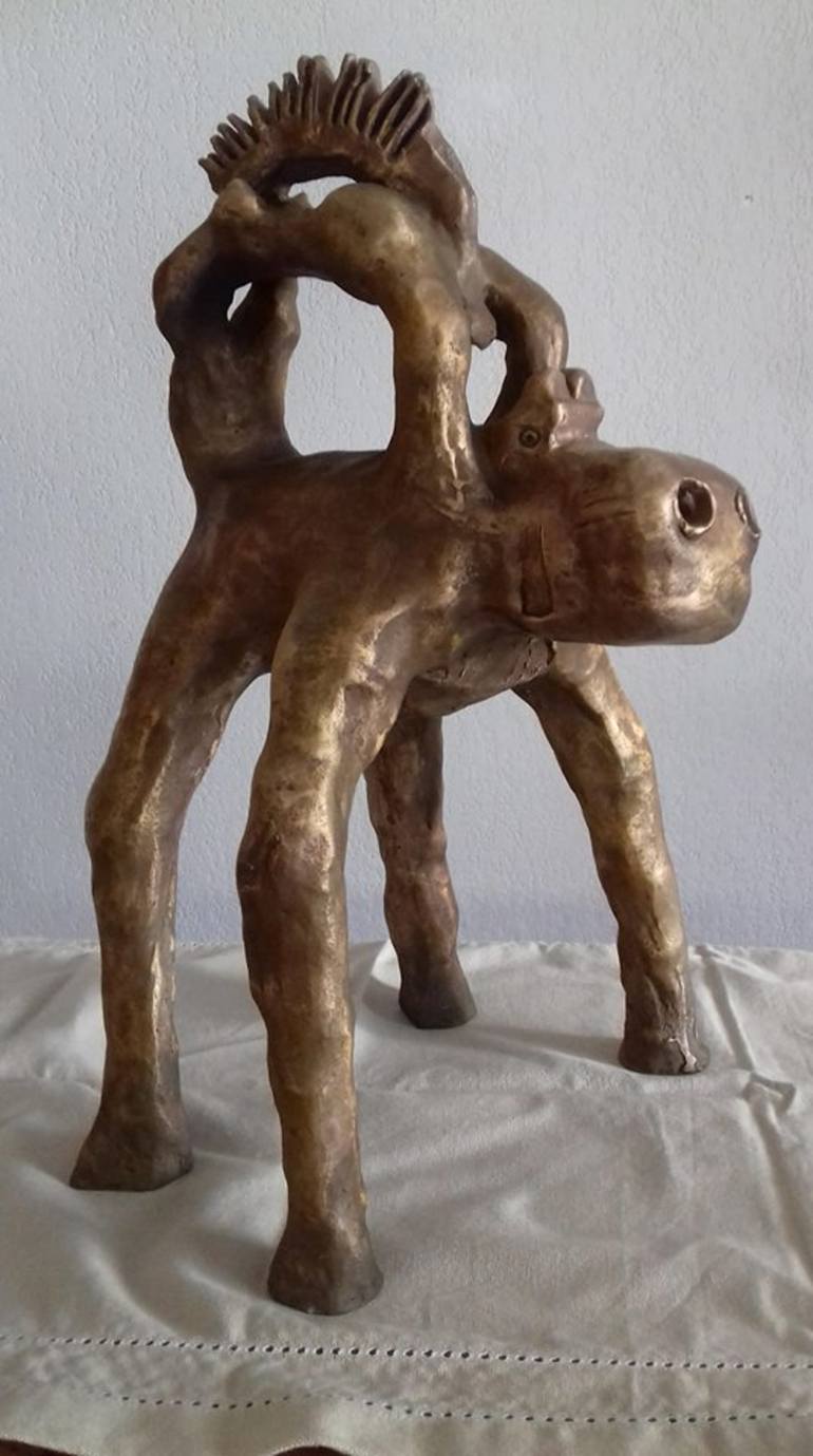 Original Surrealism Fantasy Sculpture by Marc Albaranes