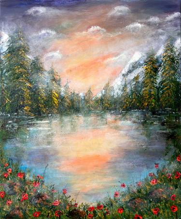 Original Impressionism Landscape Paintings by Misty Lady