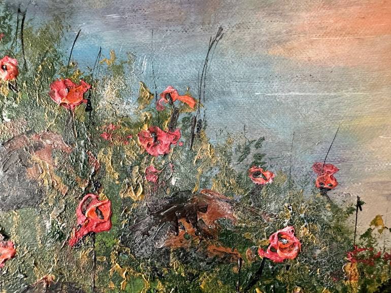 Original Impressionism Landscape Painting by Misty Lady