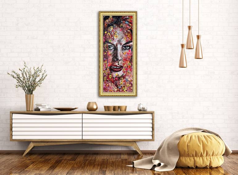 Original Fine Art Abstract Painting by Misty Lady