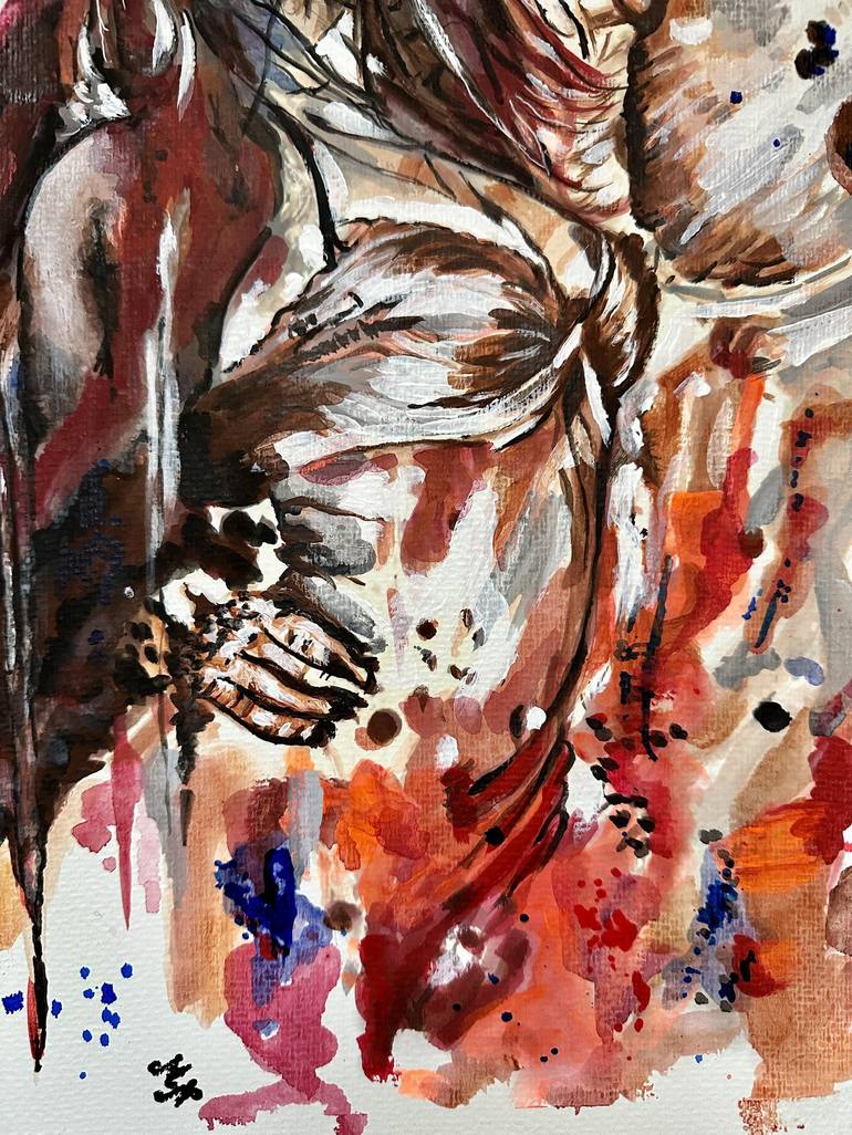 Original Fine Art Erotic Painting by Misty Lady