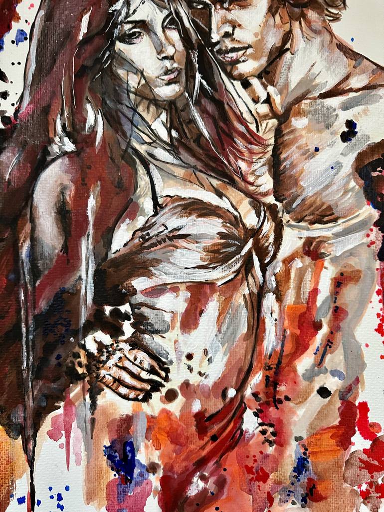 Original Fine Art Erotic Painting by Misty Lady