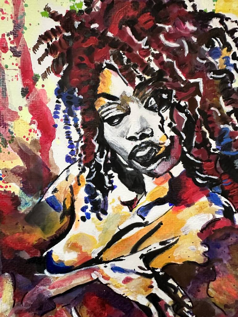 Original Women Painting by Misty Lady
