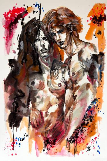 Original Men Paintings by Misty Lady