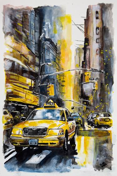Original Cities Paintings by Misty Lady