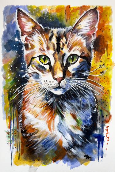 Original Abstract Animal Paintings by Misty Lady