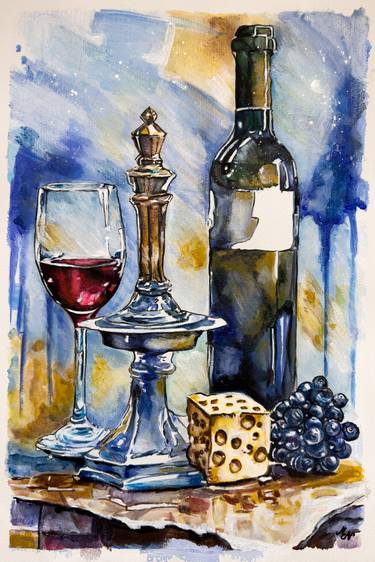 Original Fine Art Still Life Paintings by Misty Lady