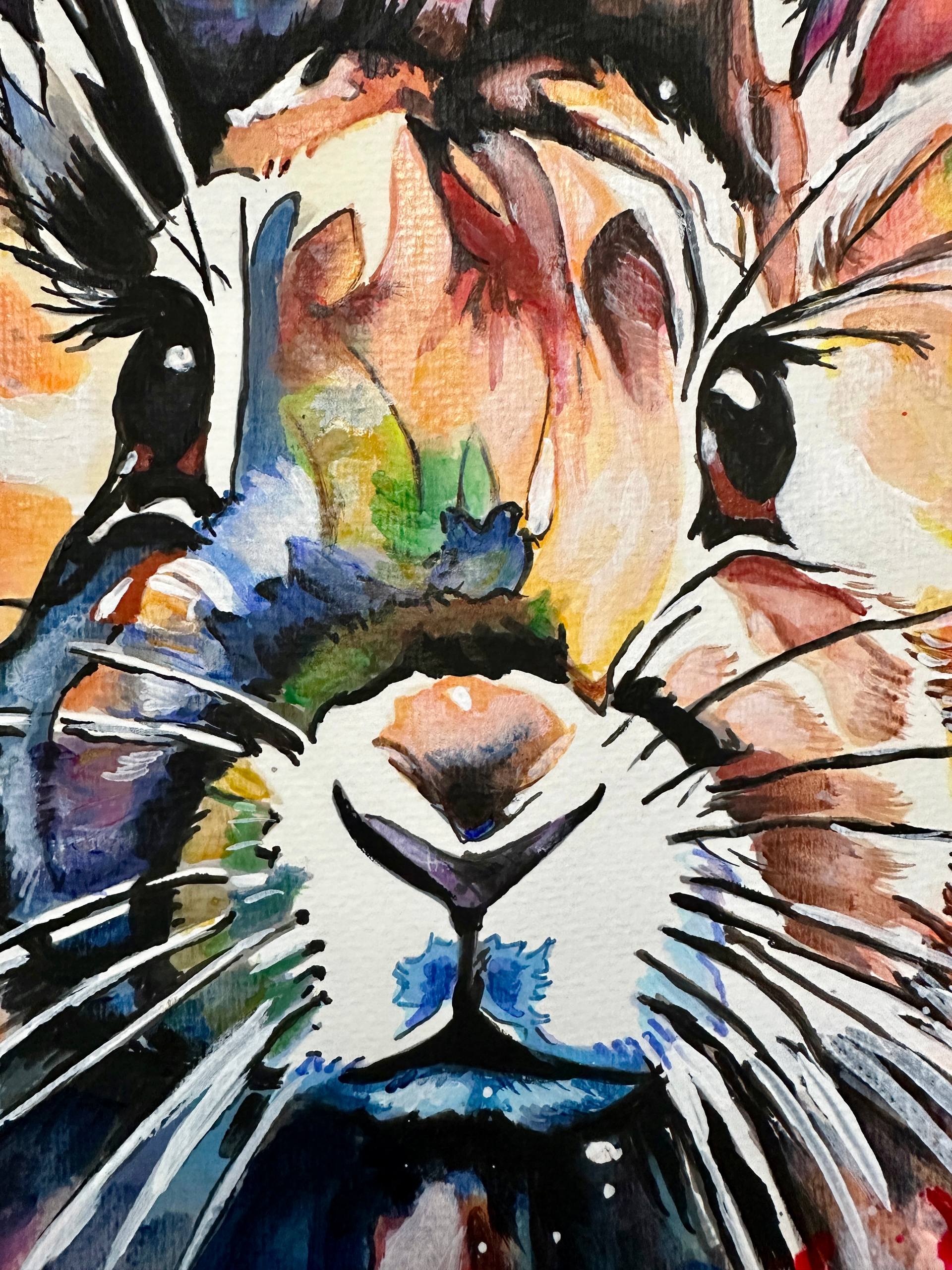 Simple Abstract Animal Painting