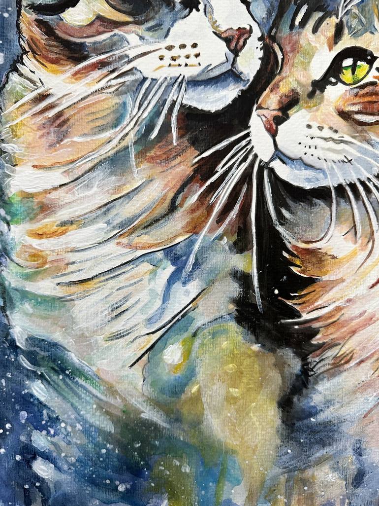 Original Cats Painting by Misty Lady