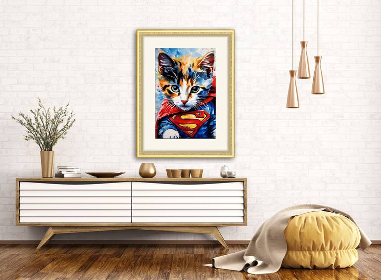 Original Pop Art Cats Digital by Misty Lady