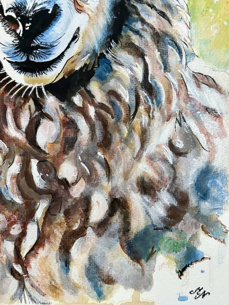 Original Fine Art Animal Painting by Misty Lady