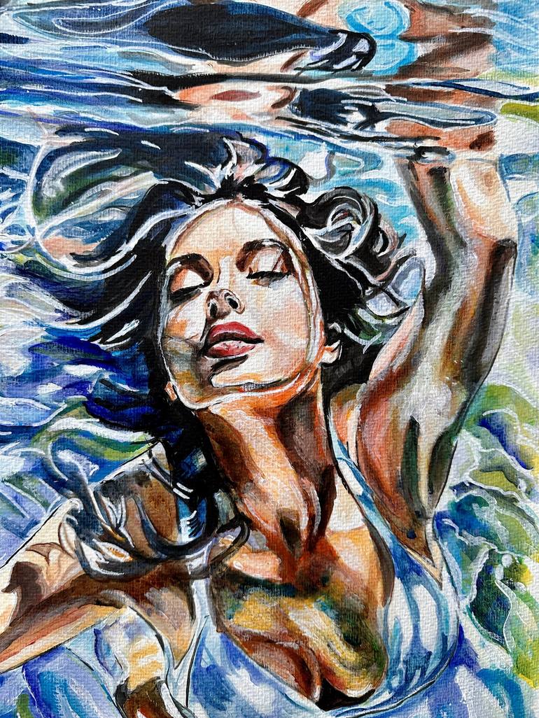 Original Figurative Women Painting by Misty Lady