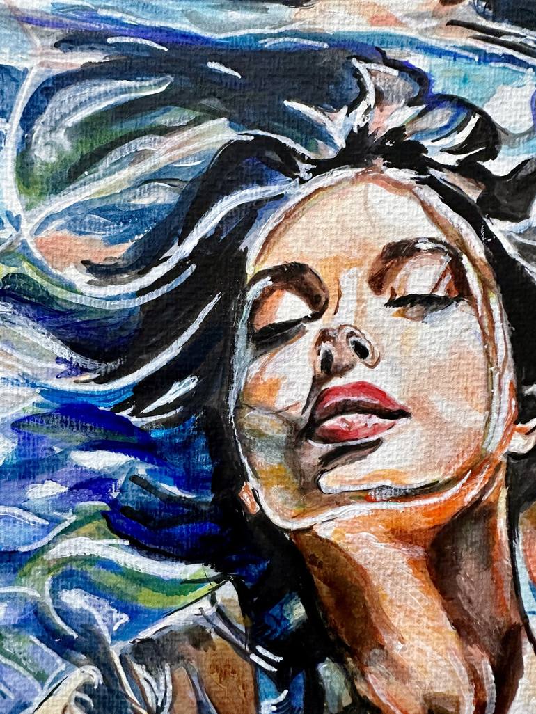 Original Women Painting by Misty Lady