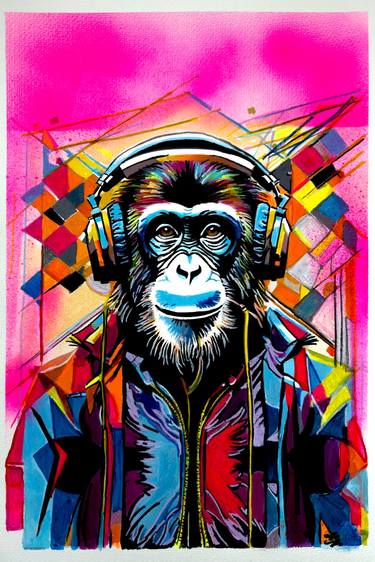 Original Pop Art Animal Paintings by Misty Lady