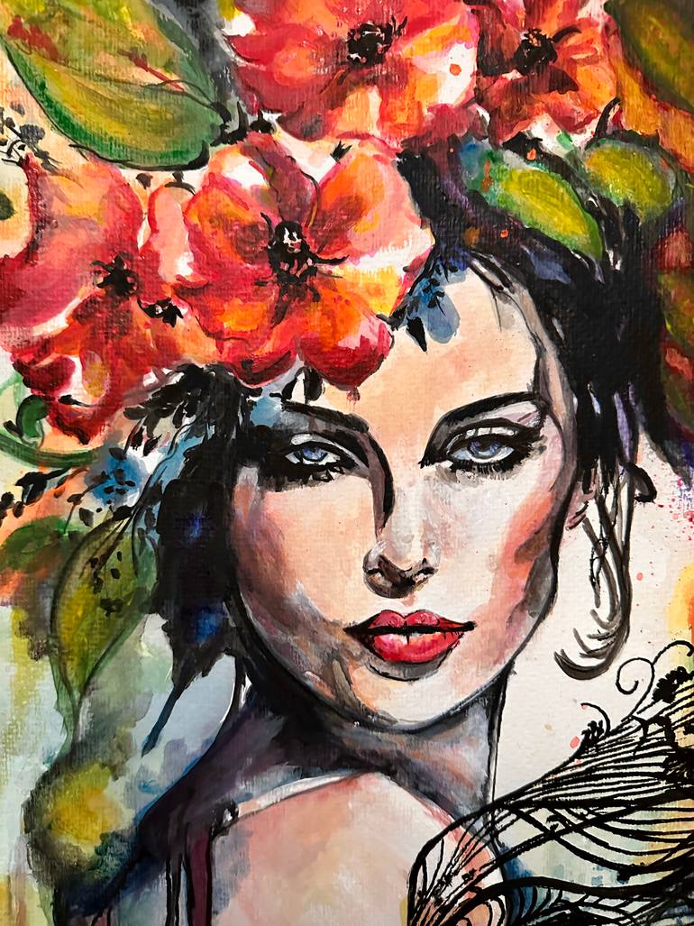 Original Contemporary People Painting by Misty Lady