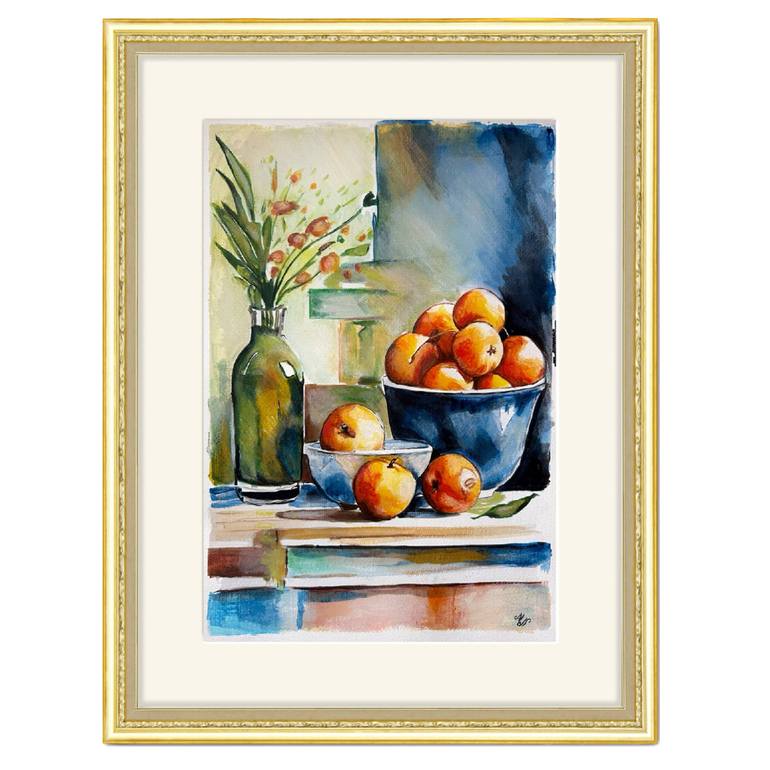 Original Fine Art Still Life Painting by Misty Lady