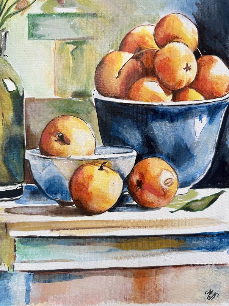 Original Fine Art Still Life Painting by Misty Lady