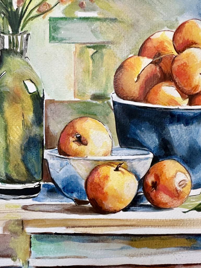 Original Fine Art Still Life Painting by Misty Lady