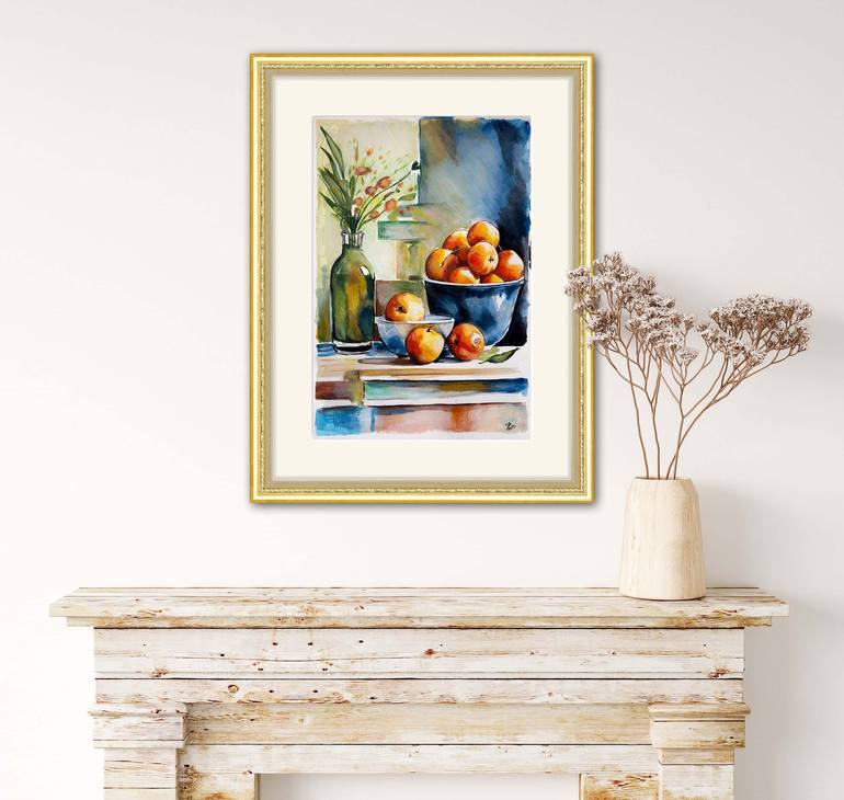 Original Fine Art Still Life Painting by Misty Lady