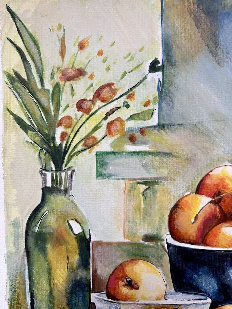 Original Fine Art Still Life Painting by Misty Lady